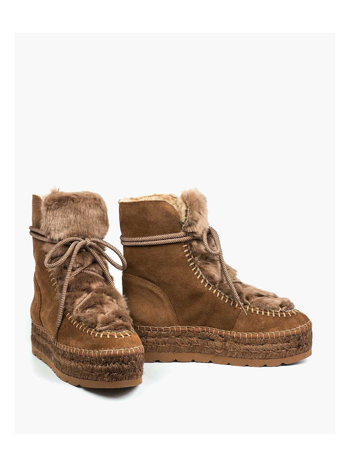 Rude śniegowce damskie skórzane