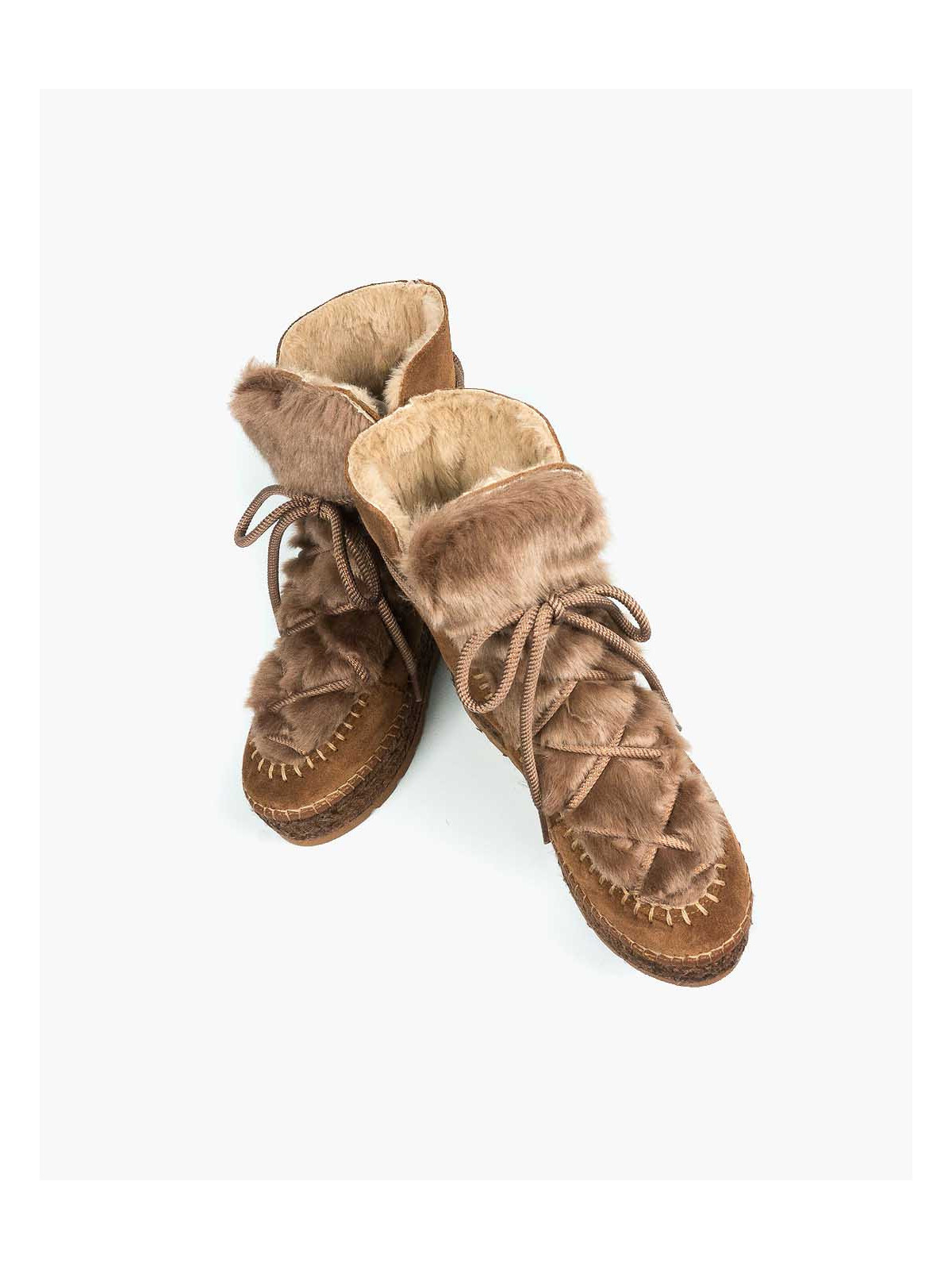 Rude śniegowce damskie skórzane