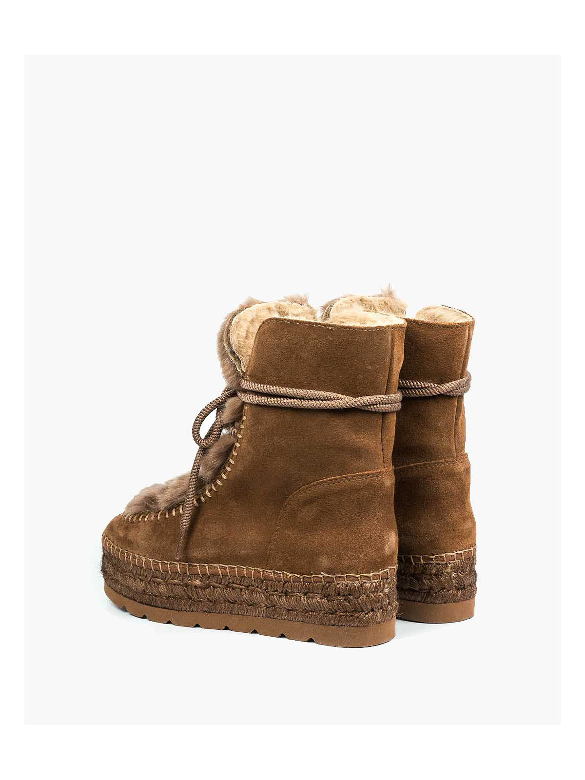 Rude śniegowce damskie skórzane