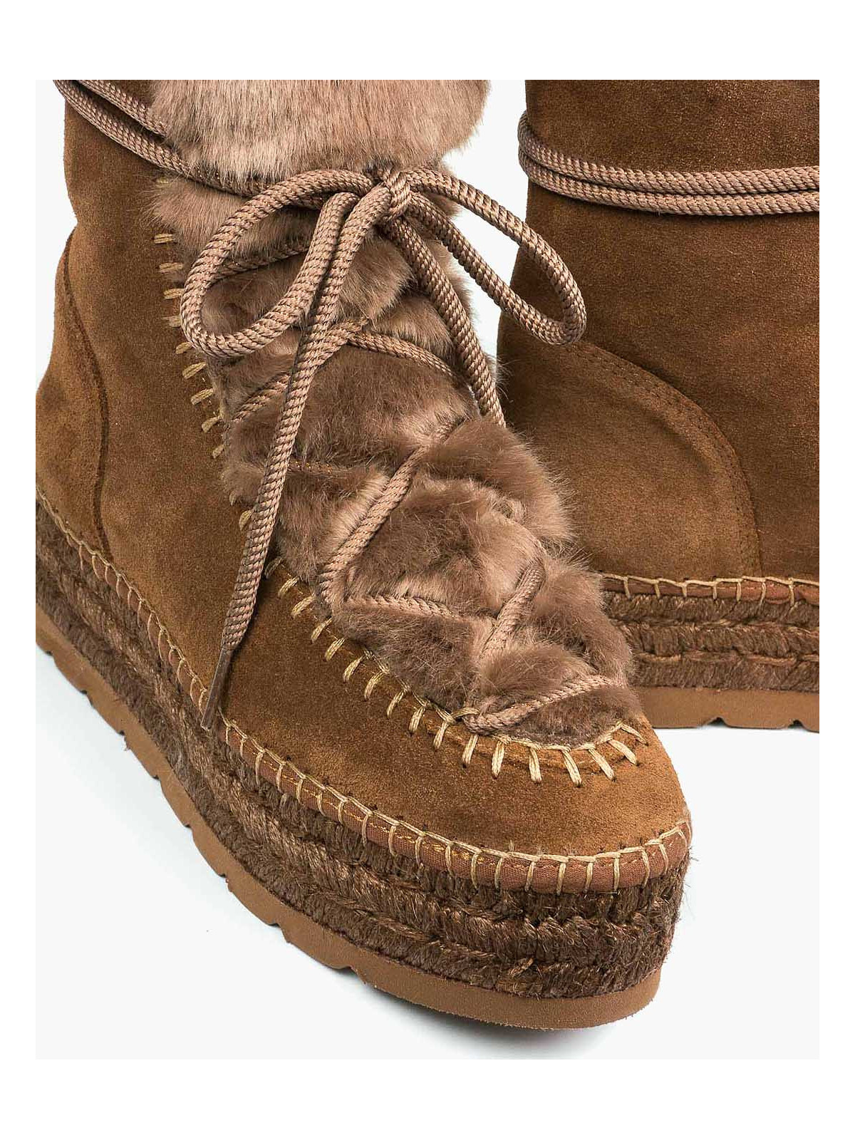 Rude śniegowce damskie skórzane