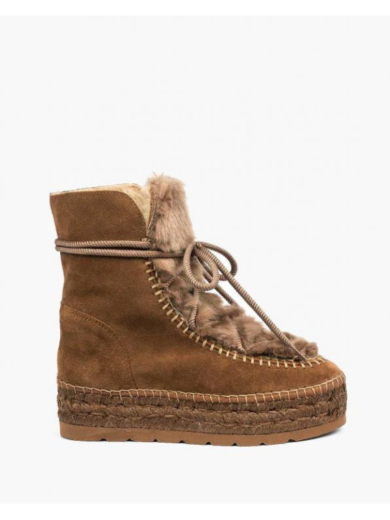 Rude śniegowce damskie skórzane