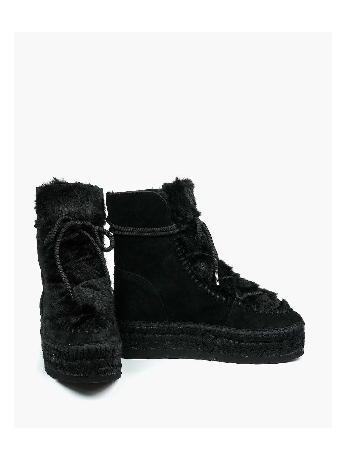 Czarne śniegowce damskie skórzane