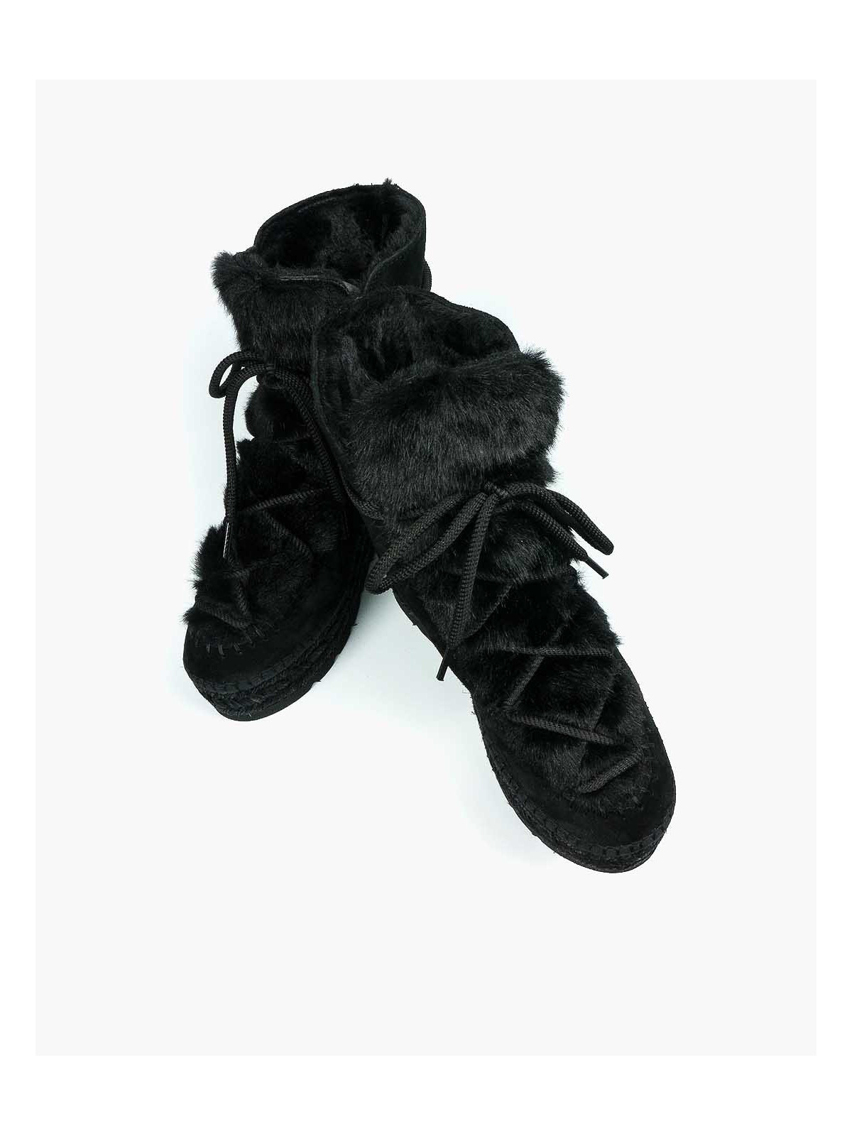 Czarne śniegowce damskie skórzane