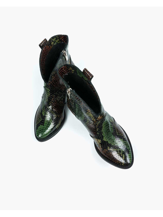 Botki damskie skórzane