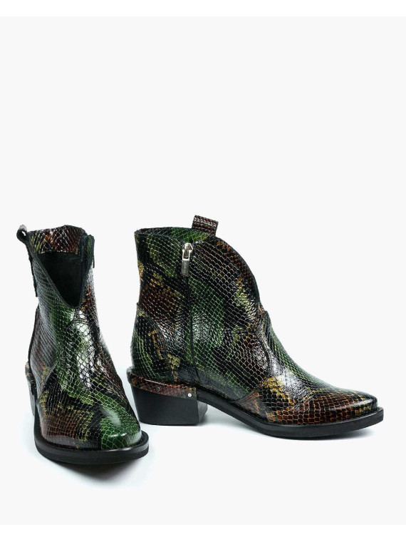 Botki damskie skórzane