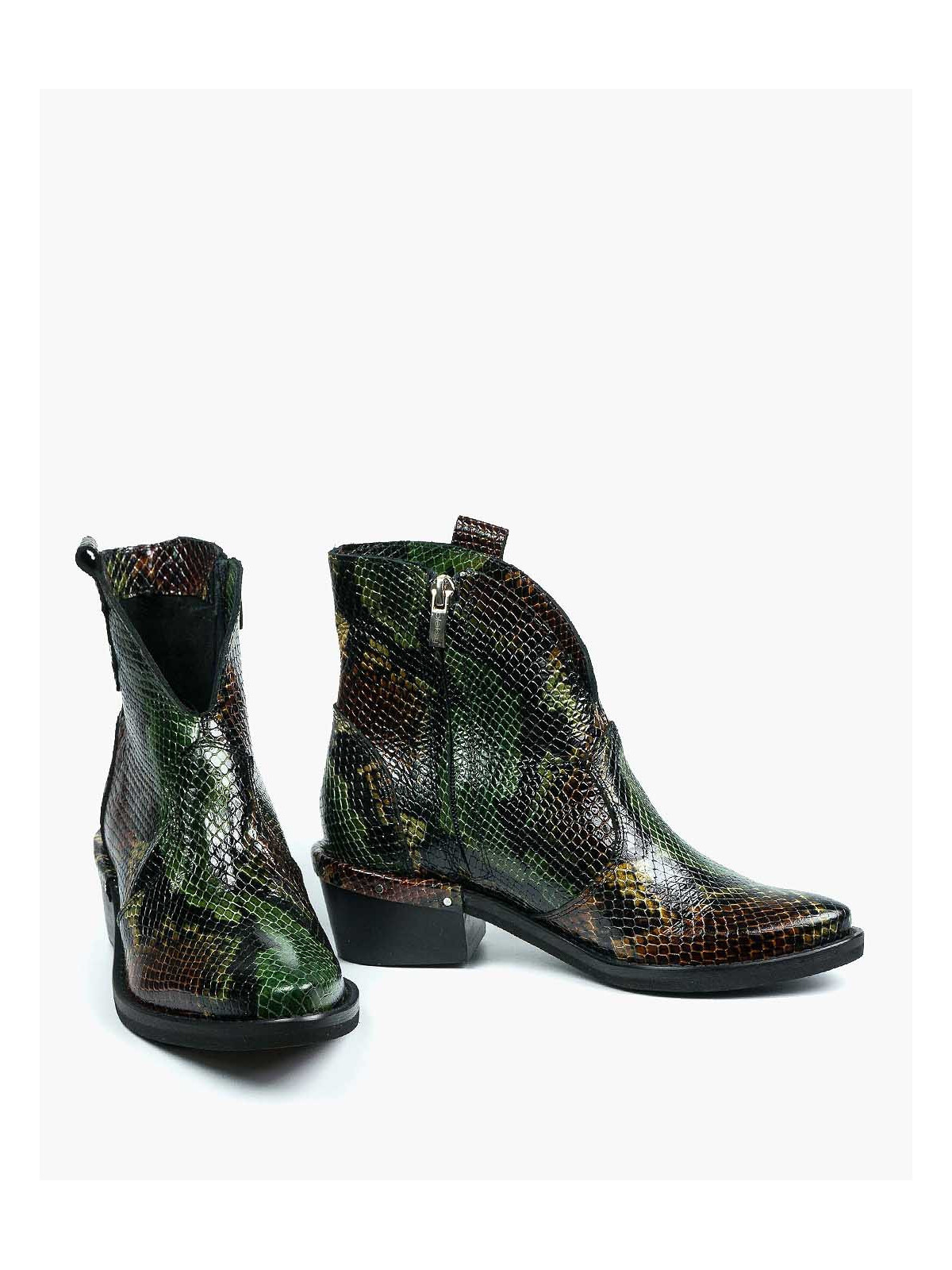 Botki damskie skórzane