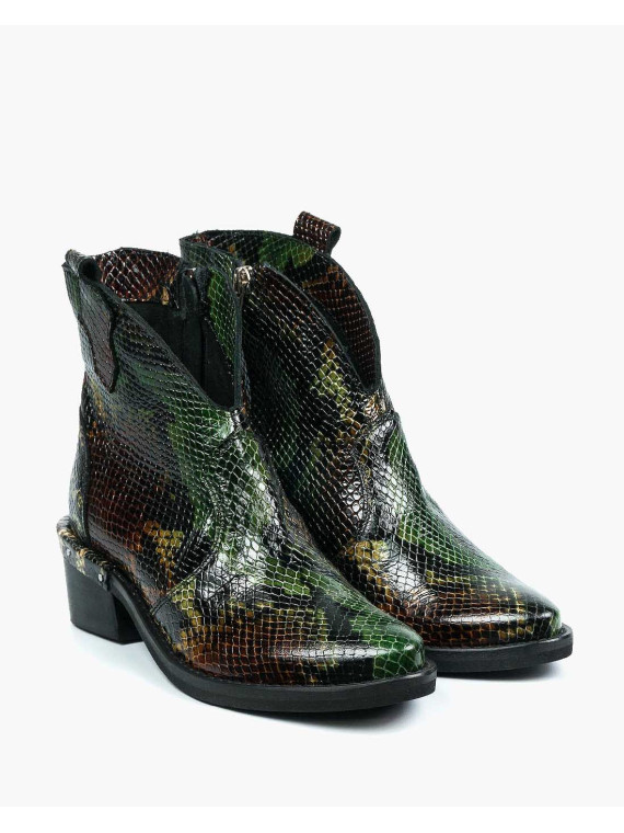 Botki damskie skórzane