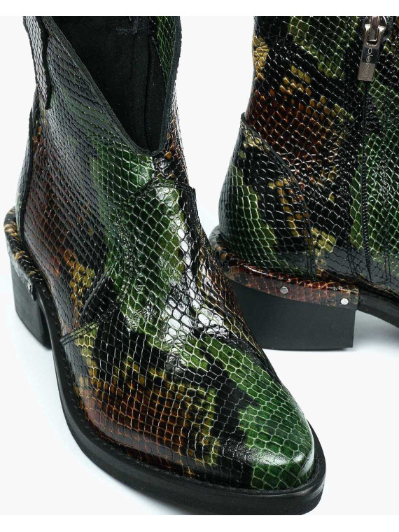 Botki damskie skórzane