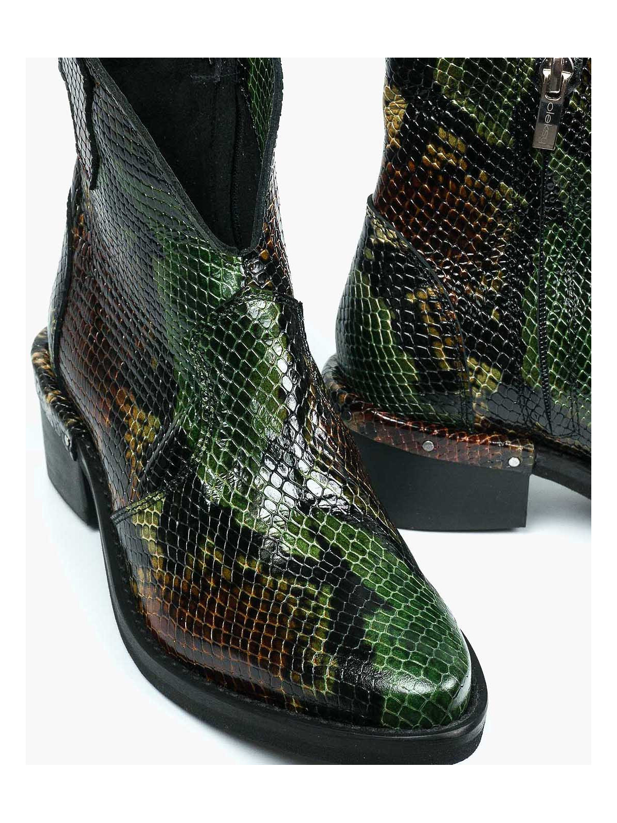 Botki damskie skórzane