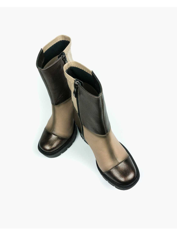 Botki damskie skórzane