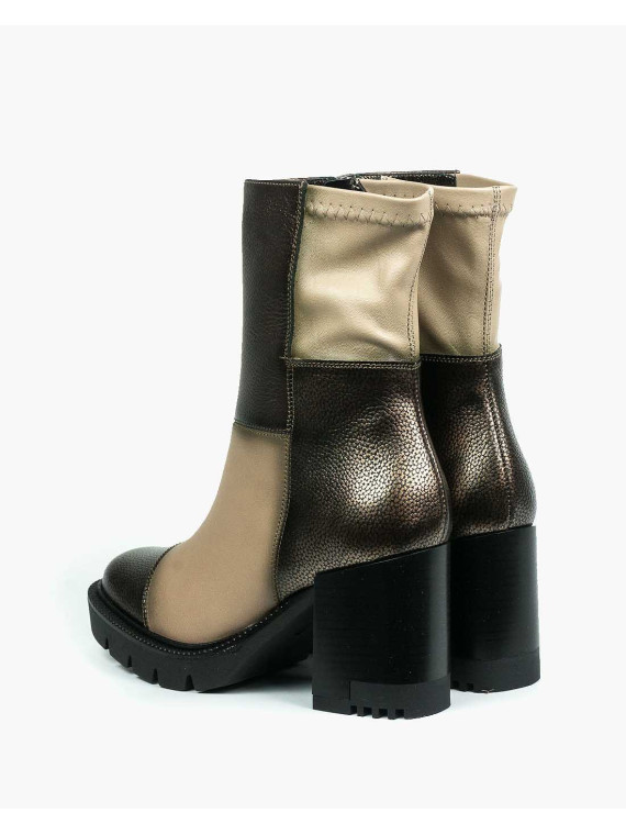 Botki damskie skórzane