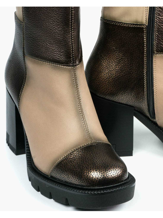 Botki damskie skórzane