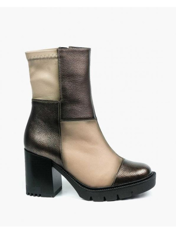 Botki damskie skórzane