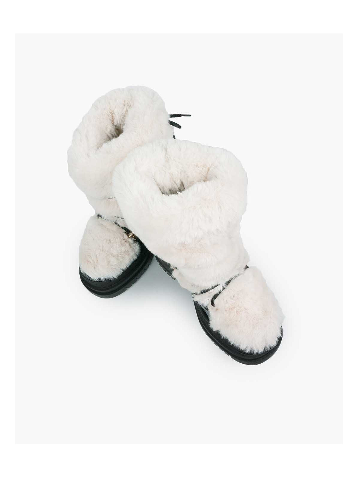 Czarne śniegowce damskie skórzane