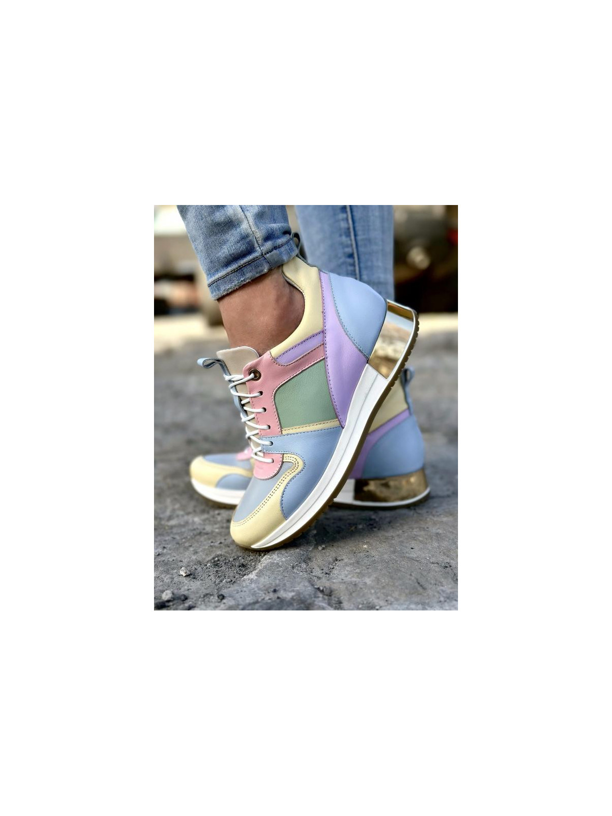 Adidasy damskie skórzane