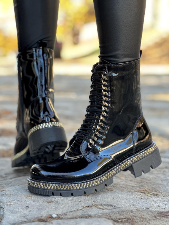 Botki skórzane OLEKSY Polskiej produkcji