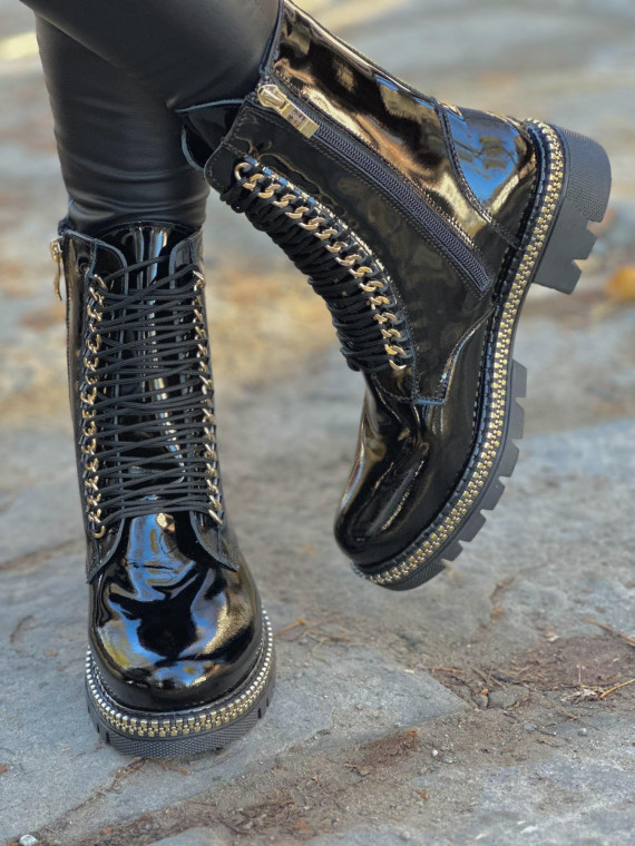 Botki skórzane OLEKSY Polskiej produkcji