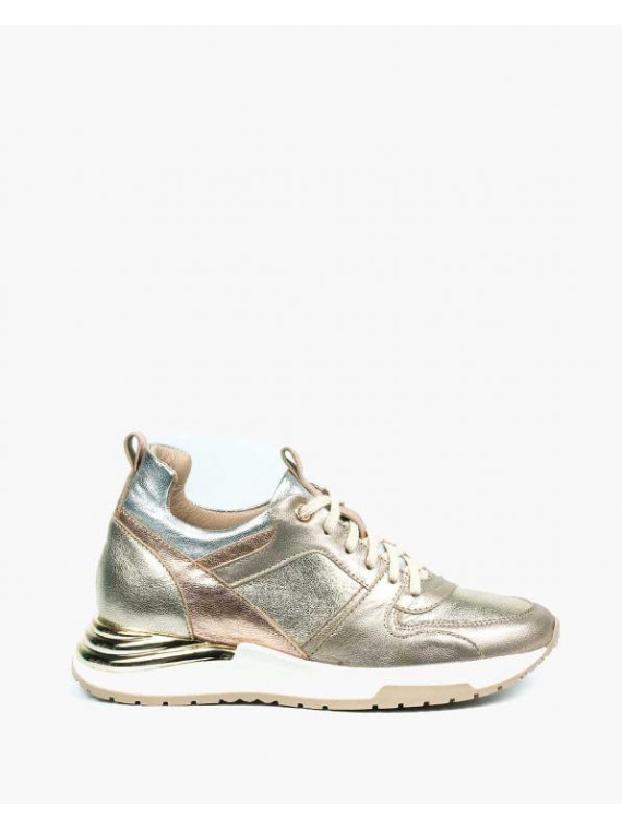 Złote adidasy damskie skórzane