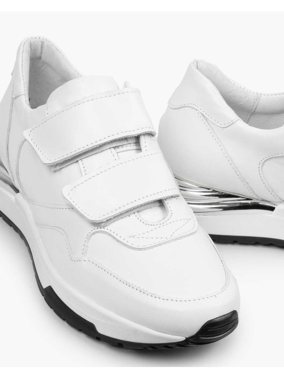 Białe adidasy damskie skórzane