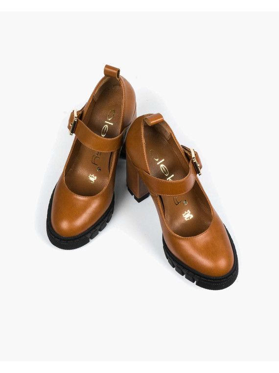 Rude półbuty damskie skórzane