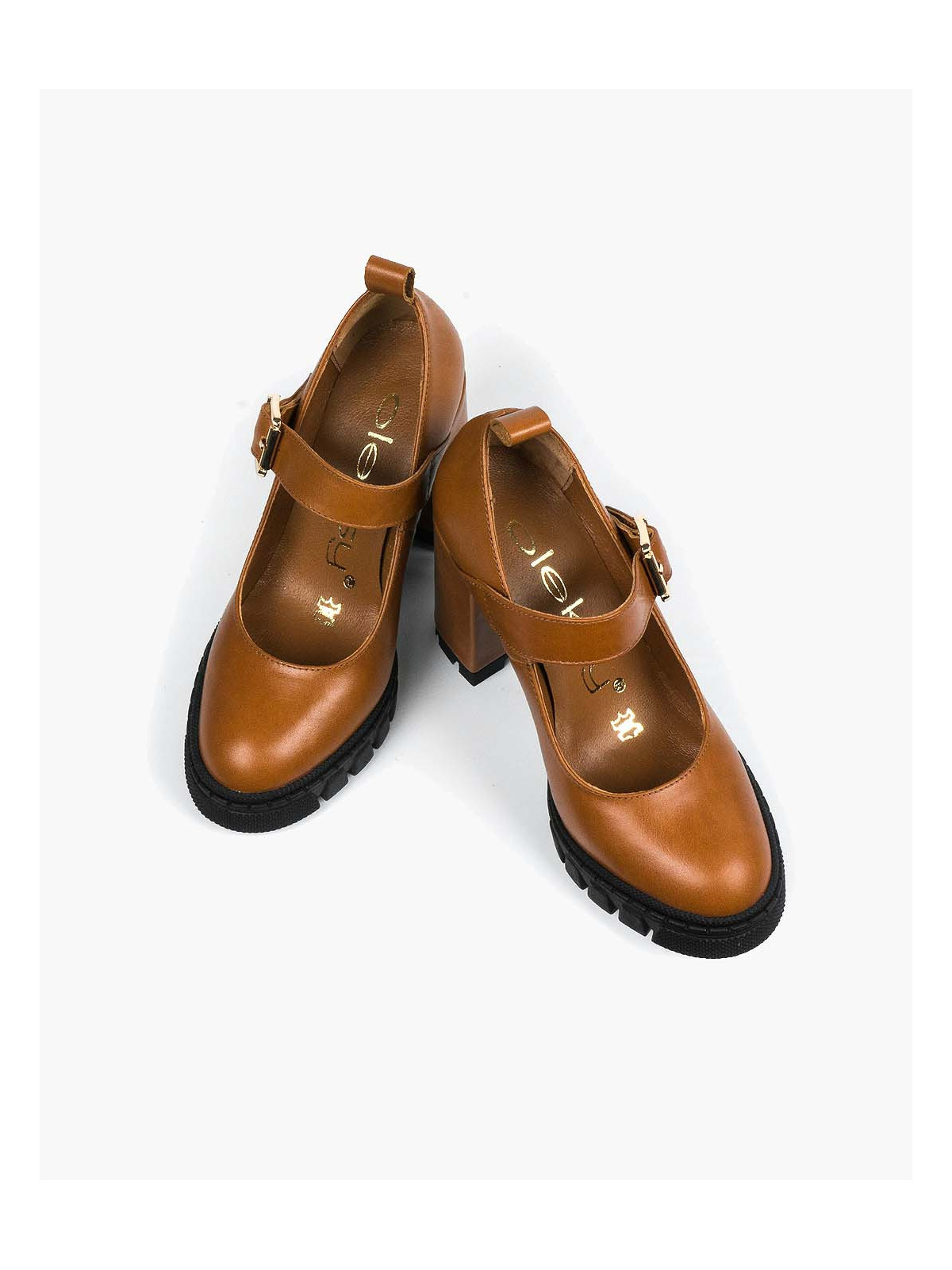 Rude półbuty damskie skórzane