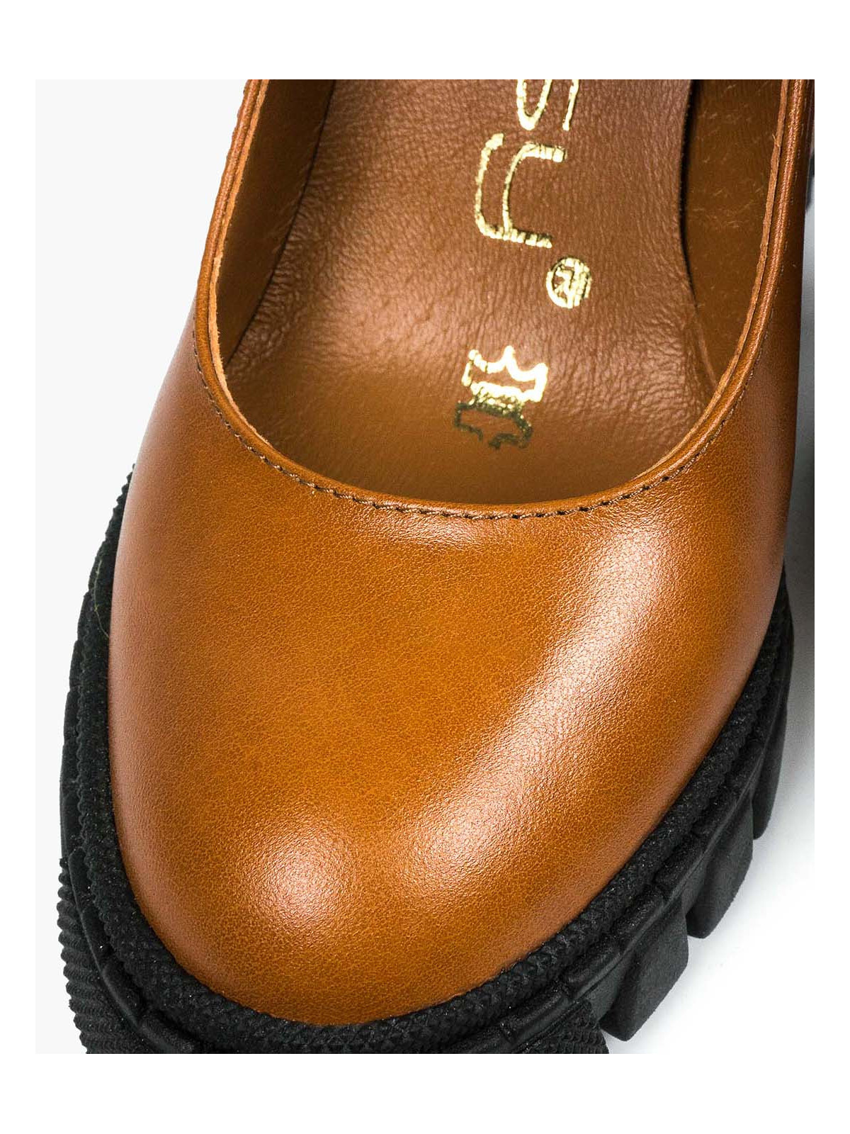 Rude półbuty damskie skórzane