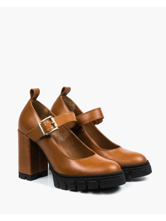 Rude półbuty damskie skórzane