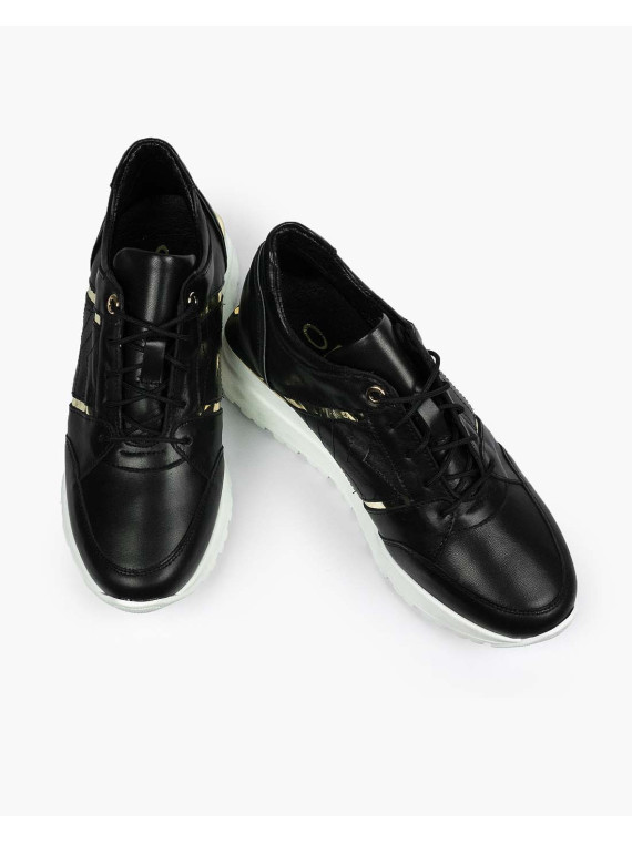 Czarne adidasy damskie skórzne