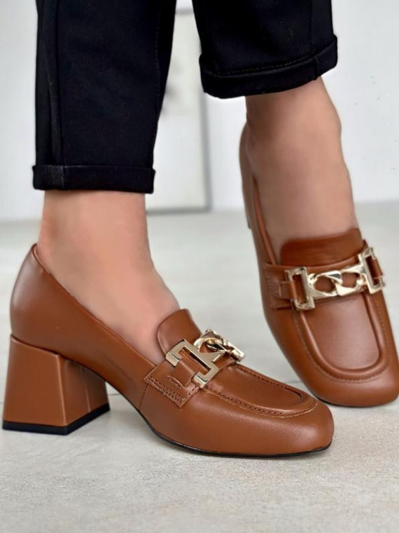 Rude półbuty damskie skórzane