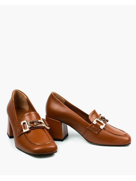 Rude półbuty damskie skórzane