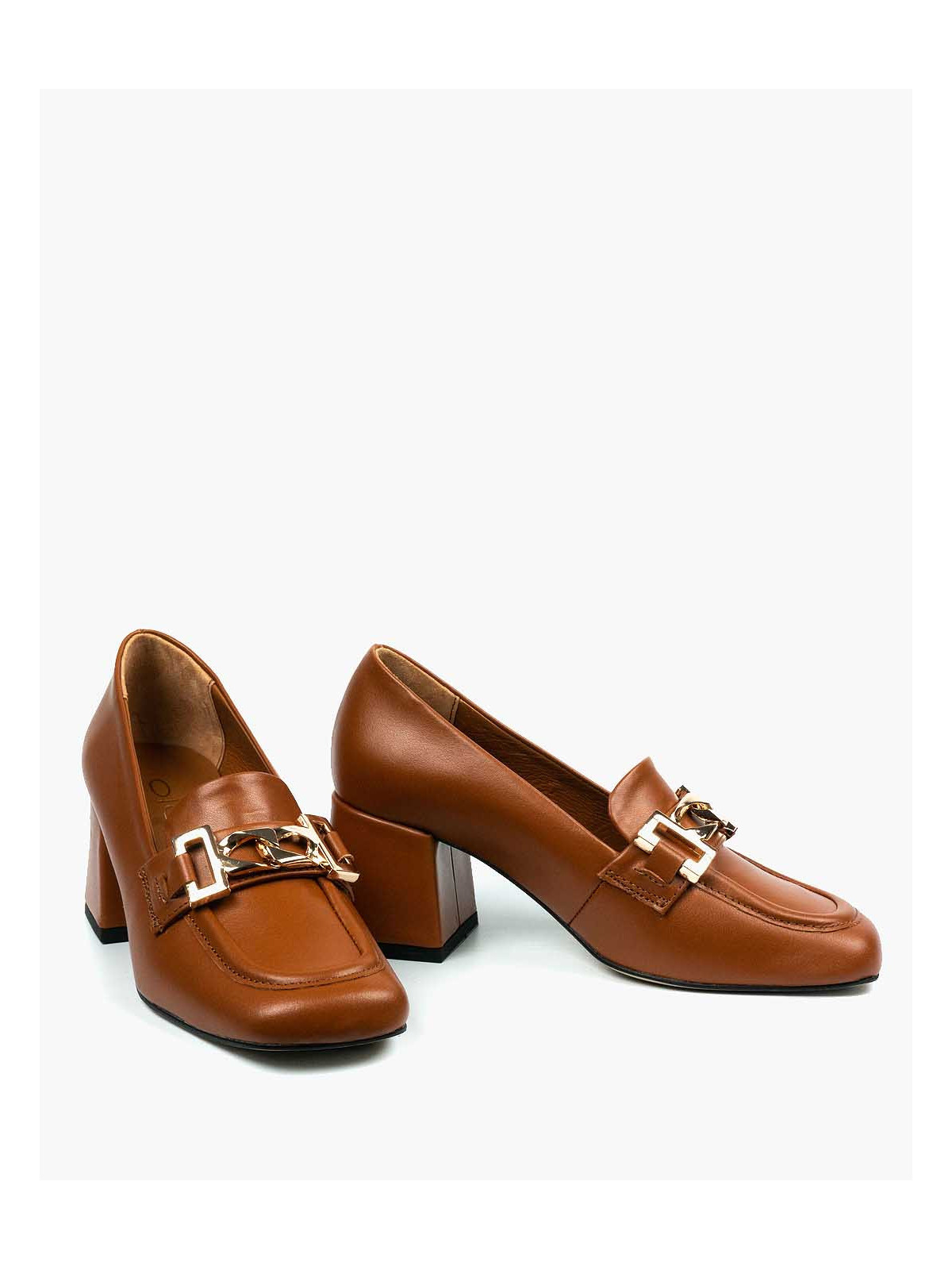 Rude półbuty damskie skórzane