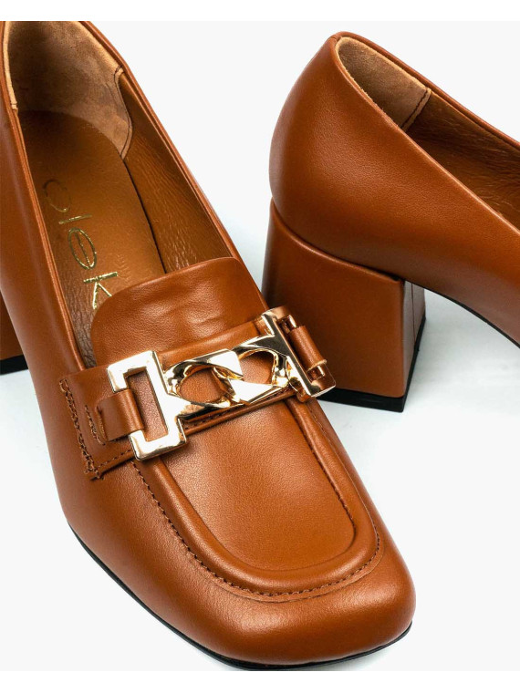 Rude półbuty damskie skórzane