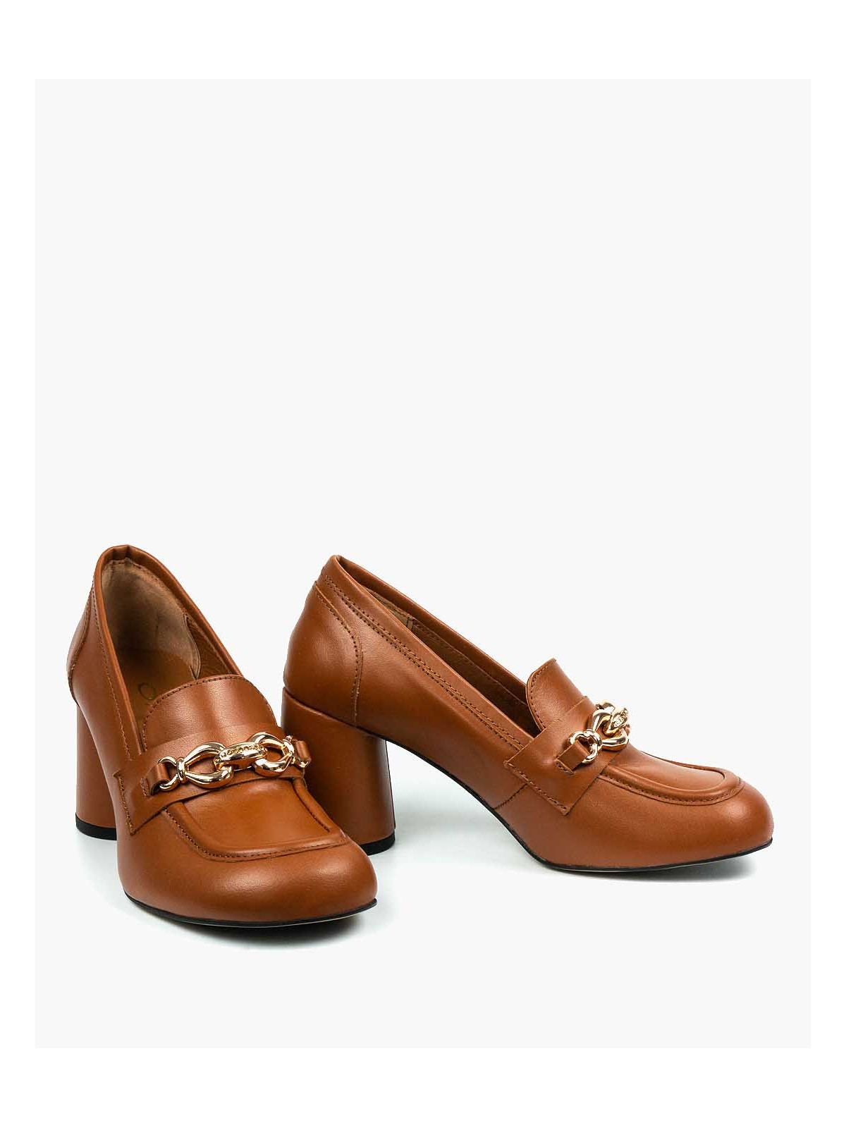 Rude półbuty damskie skórzane