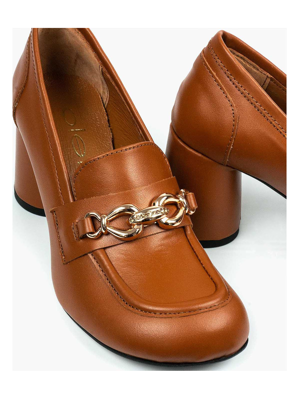 Rude półbuty damskie skórzane