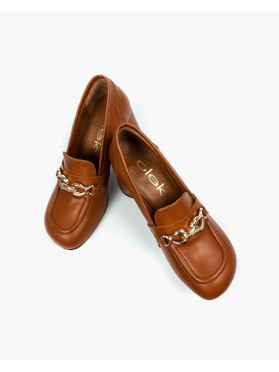 Rude półbuty damskie skórzane