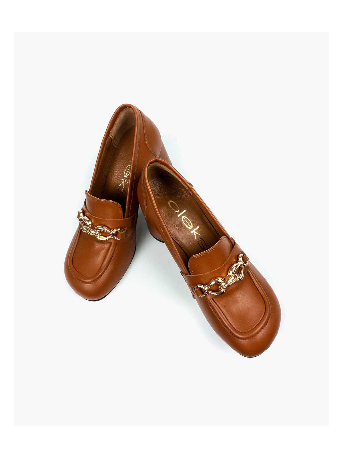 Rude półbuty damskie skórzane