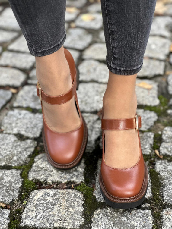 Półbuty OLEKSY z naturalnej skóry, Polskiej produkcji