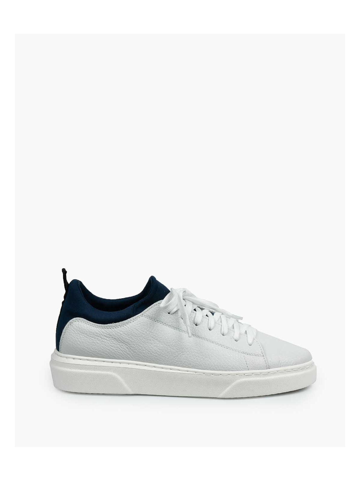 Białe trampki męskie skórzane