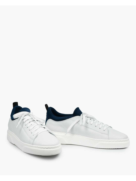 Białe trampki męskie skórzane