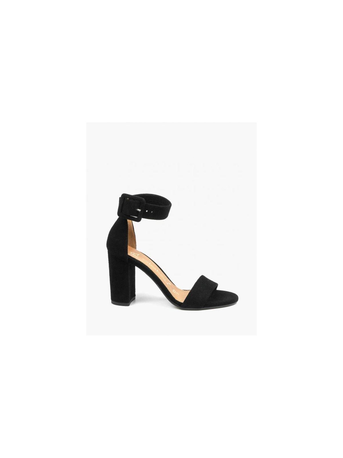 Czarne sandały damskie skórzane