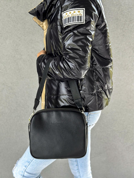 Czarna torebka damska skórzana