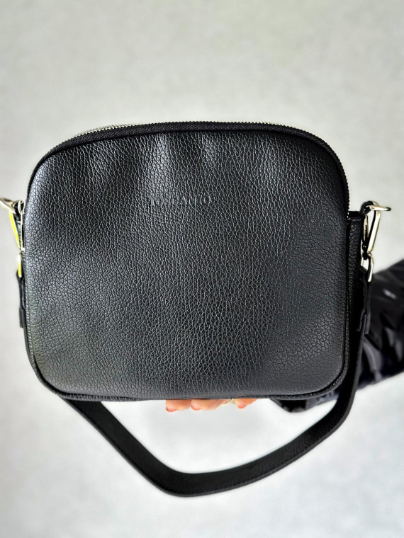 Czarna torebka damska skórzana