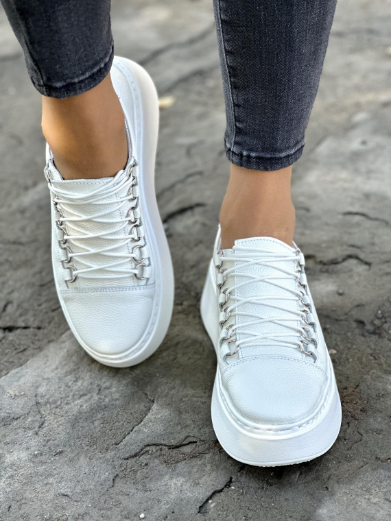 Stylowe sneakersy OLEKSY ze skóry Polskiej produkcji