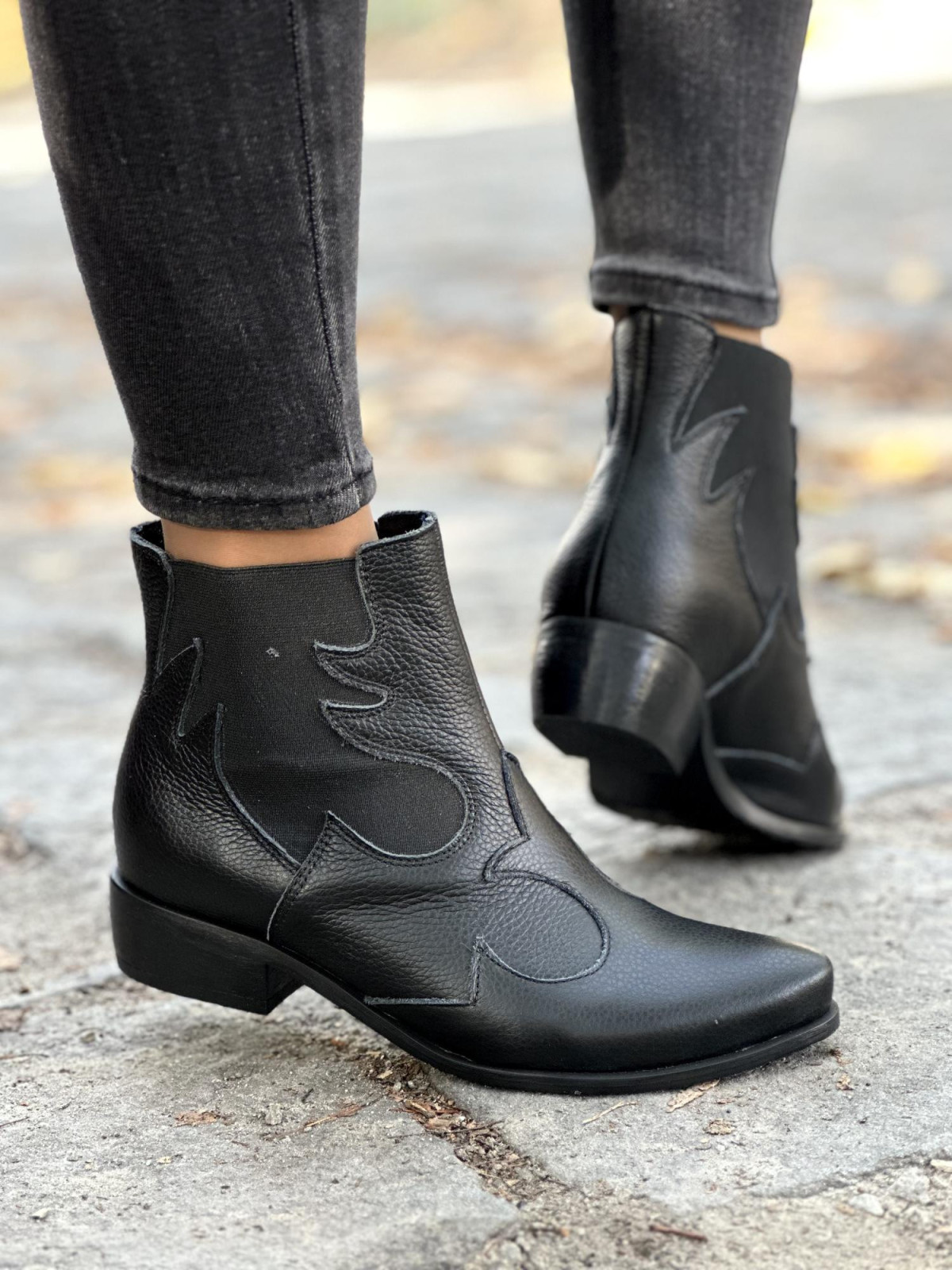 Kowbojki ze skóry OLEKSY Polskiej produkcji