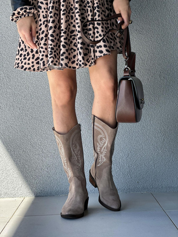 Brązowa torebka damska skórzana