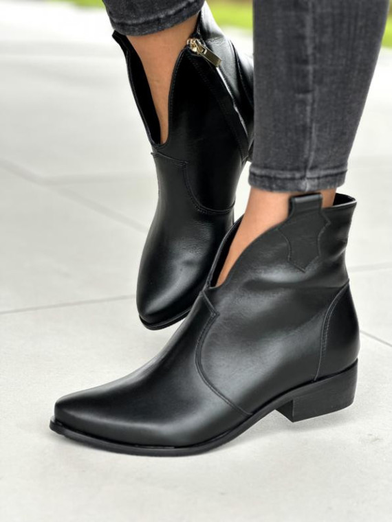 Eleganckie skórzane botki OLEKSY Polskiej produkcji