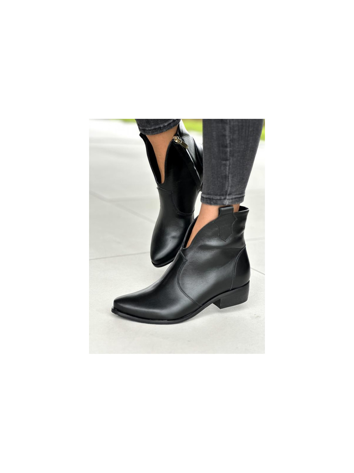 Eleganckie skórzane botki OLEKSY Polskiej produkcji