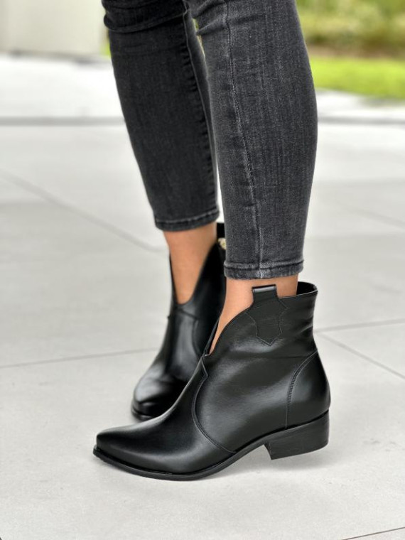 Eleganckie skórzane botki OLEKSY Polskiej produkcji