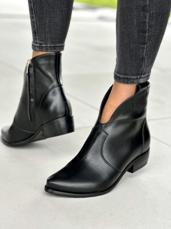 Eleganckie skórzane botki OLEKSY Polskiej produkcji