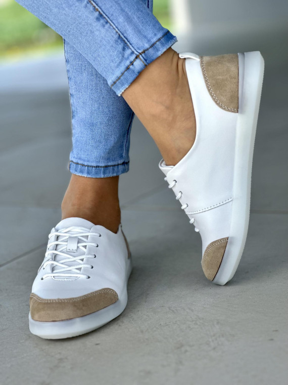 Bialo-bezowe-miekkie-trampki-damskie-skorzane